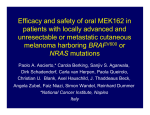 Efficacy and safety of oral MEK162 in patients with locally advanced