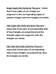 AA SAS and SSS Similarity Theorems File