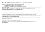 4.4 Topic Checklist Nomenclature and isomerism in Organic