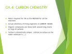 CH.4: CARBON CHEMISTRY