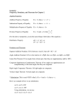 Geometry Properties, Postulates, and Theorems for Chapter 2