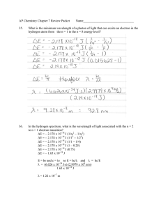 AP Chemistry Chapter 7 Review Packet