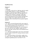 Equilibrium Price