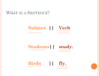 Subject-Verb Agreement