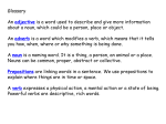 Date T: classify words as nouns, verbs or adjectives