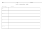 Fertile Crescent Study Guide