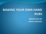 Slide – MWA -Handrub Presentation by Mr Bayo Adeleke