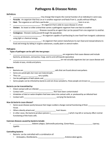 Notes - Mrs. Kievit Science