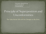 Principle of Superposition and Unconformities