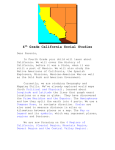 4th Grade California Social Studies Dear Parents, In Fourth Grade