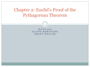 Pythagorean Theorem: Euclid`s proof