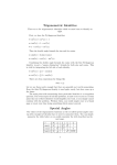 Trigonometric Identities Special Angles