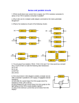 Series and parallel circuits