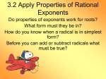 3.2 Apply Properties of Rational Exponents