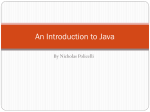 An Introduction to Java