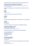 1. A difference between calculating the sample mean