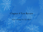 Chapter 4 Test Review