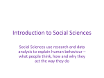 Introduction to Social Sciences