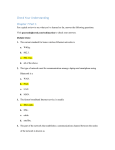 Check Your Understanding Chapter 7 Part 1 For a quick review to