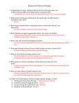 Physical and Chemical Changes