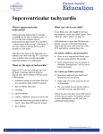 Supraventricular tachycardia