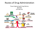 Routes of Drug Administration