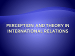 Perception and theory in International Relations