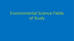 Environmental Science Fields of Study