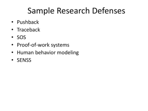 Lecture 9 - USC`s Center for Computer Systems Security