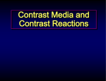 Contrast Media and Contrast Reactions