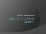 Newton`s First Law