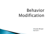 Behavioral Modification