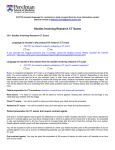 Language to include in the protocol for research CT scans