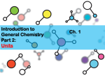 Units - Chemistry at Winthrop University