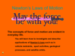 Newton`s Laws of Motion