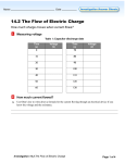 14.2 The Flow of Electric Charge