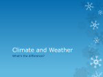 Climate and Weather