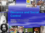 Deviance and social control