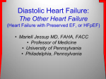 Diastolic Heart Failure: