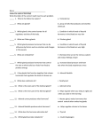 Name Endocrine system Matching! Write the letter of the correct