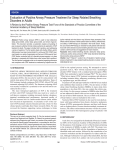 Evaluation of Positive Airway Pressure Treatment for Sleep Related