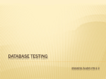 DataBase Testing