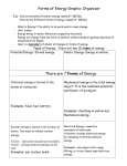 Forms of Energy