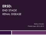 ERSD: End Stage Renal Disease