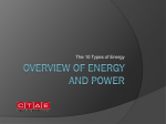 Overview of Energy and Power PowerPoint