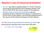 Newton`s Law of Universal Gravitation