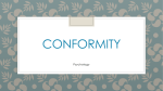 Conformity and obedience