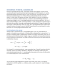 determining potentiel energy values