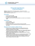 Primary Open-Angle Glaucoma (Follow