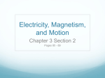 Electricity, Magnetism, and Motion